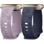 Rose grav bracelet compatible avec fitbit versa 3 / 4, sense / sense 2 - bracelet de remplacement en ...