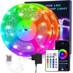 Ruban led led 20m wifi, compatible avec alexa et google home, 30 led / m�tre, 600 led, rvb 24v bande, ...