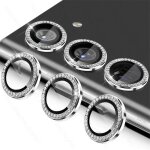 (for s22 ultra diamond silver) couvercle d'anneau de protection d'objectif d'appareil photo en diamant, ...