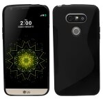 Samrick 's' wave hydro gel etui pour lg g5 - noir (black)