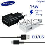 Samsung chargeur rapide 15w avec cable usb - c, couleur: blanc