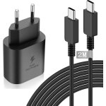 Samsung chargeur rapide 25w, port usb type c cable (2m) chargeur samsung ultra rapide chargeur compatible ...