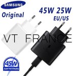 Samsung chargeur rapide 45w usb - c, couleur: noir