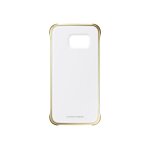 Samsung clear cover ef - qg925b - coque de protection pour tlphone portable - or - pour galaxy s6 edge ...