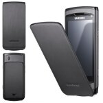 Samsung ef - c969f - etui pour t�l�phone portable - cuir - noir - pour samsung s8500 wave; gt - s8500 ...