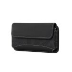 Pour samsung galaxy a03 core (2021) etui housse ceinture horizontal cuir nylon - dfvmobile