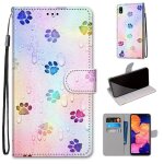 Samsung galaxy a10 coque, saturcase beau pu cuir magn�tique flip portefeuille support porte - carte dragonne ...