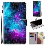 Samsung galaxy a12 / m12 coque, saturcase beau pu cuir magntique flip portefeuille support porte - carte ...
