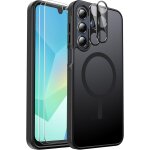 Samsung galaxy a16 case, magnetic shockproof case compatible with magsafe with 2 screen protector and ...
