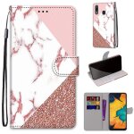 Samsung galaxy a20 / a30 coque, saturcase beau pu cuir magntique flip portefeuille support porte - carte ...