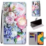 Samsung galaxy a20 / a30 coque, saturcase beau pu cuir magntique flip portefeuille support porte - carte ...