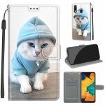 Samsung galaxy a20 / a30 coque, saturcase beau pu cuir magn�tique flip portefeuille support porte - carte ...
