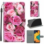 Samsung galaxy a20 / a30 coque, saturcase beau pu cuir magn�tique flip portefeuille support porte - carte ...