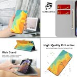 Pour samsung galaxy a25 5g coque en cuir pu, couleurs magnifiques housse portefeuille a rabat antichoc ...