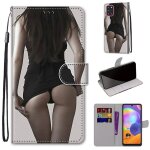 Samsung galaxy a31 coque, saturcase beau pu cuir magntique flip portefeuille support porte - carte dragonne ...