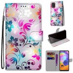 Samsung galaxy a31 coque, saturcase beau pu cuir magn�tique flip portefeuille support porte - carte dragonne ...