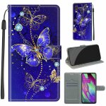 Samsung galaxy a40 coque, saturcase beau pu cuir magn�tique flip portefeuille support porte - carte dragonne ...