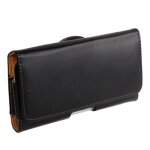 Pour samsung galaxy a41 (2020) etui housse clip ceinture simili - cuir lisse horizontal - dfvmobile