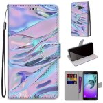 Samsung galaxy a5 2016 coque, saturcase beau pu cuir magn�tique flip portefeuille support porte - carte ...