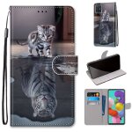 Samsung galaxy a51 coque, saturcase beau pu cuir magn�tique flip portefeuille support porte - carte dragonne ...