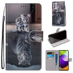 Samsung galaxy a52 5g coque, saturcase beau pu cuir magn�tique flip portefeuille support porte - carte ...