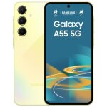 Samsung galaxy a55 5g 6. 6  double sim hybride android 14 usb type - c 8 go 128 go 5000 mah jaune