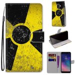 Samsung galaxy a6 2018 coque, saturcase beau pu cuir magn�tique flip portefeuille support porte - carte ...