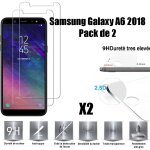 Samsung galaxy a6 2018 vitre protection d'ecran en verre tremp [scott - fr] incassable tempered glass ...