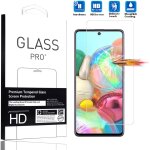 Pour samsung galaxy a71 verre tremp film de protection [1 pc] vitre tactile anti - poussiere sans bulle ...