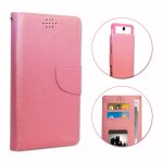 Samsung galaxy ace 3 s7270 etui housse folio rose faon cuir textur avec porte cartes et surpiqres ...