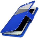 Samsung galaxy ace 4 etui housse coque folio bleu by ph26