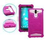 Samsung galaxy j1 ace coque arrire faon cuir fushia contours en silicone gel anti - chocs by ph26 ...