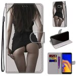 Samsung galaxy j4 plus 2018 coque, saturcase beau pu cuir magntique flip portefeuille support porte ...