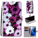 Samsung galaxy j5 2016 coque, saturcase beau pu cuir magntique flip portefeuille support porte - carte ...