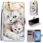 Samsung galaxy j5 2017 coque, saturcase beau pu cuir magntique flip portefeuille support porte - carte ...