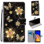 Samsung galaxy j6 plus 2018 coque, saturcase beau pu cuir magntique flip portefeuille support porte ...