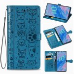 Samsung galaxy note 10 plus 6. 8  coque, saturcase chien et chat mignon pu cuir magn�tique flip portefeuille ...