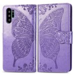 Samsung galaxy note 10 plus 6. 8  coque, saturcase papillon pu cuir magntique flip portefeuille support ...