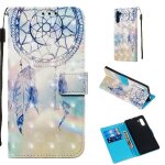 Samsung galaxy note 10 coque, saturcase beau 3d pu cuir magntique flip portefeuille support porte - ...