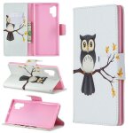 Samsung galaxy note 10 plus coque, saturcase beau motif pu cuir magntique flip portefeuille support ...