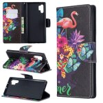 Samsung galaxy note 10 plus coque, saturcase beau motif pu cuir magntique flip portefeuille support ...