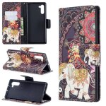 Samsung galaxy note 10 coque, saturcase beau motif pu cuir magntique flip portefeuille support porte ...