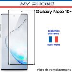Pour samsung galaxy note 10 + / plus verre noir vitre avant ecran r�paration remplacement sm - n975f
