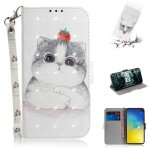 Samsung galaxy s10e coque, saturcase beau 3d motif pu cuir magn�tique flip portefeuille support porte ...