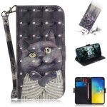 Samsung galaxy s10e coque, saturcase beau 3d motif pu cuir magn�tique flip portefeuille support porte ...