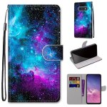 Samsung galaxy s10e coque, saturcase beau pu cuir magn�tique flip portefeuille support porte - carte ...