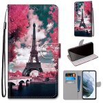 Samsung galaxy s21 fe coque, saturcase beau pu cuir magn�tique flip portefeuille support porte - carte ...
