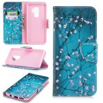 Samsung galaxy s9 + / s9 plus coque, saturcase beau motif pu cuir magn�tique flip portefeuille support ...