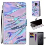 Samsung galaxy s9 coque, saturcase beau pu cuir magntique flip portefeuille support porte - carte dragonne ...