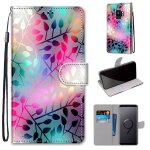 Samsung galaxy s9 plus coque, saturcase beau pu cuir magntique flip portefeuille support porte - carte ...
